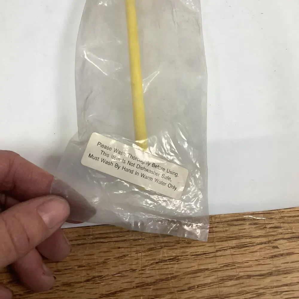 Vintage Pinocchio Applause Twisty Curly Swirl Straw By Disney - New Sealed
